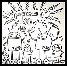 Keith Haring, Untitled V, Lithograph - 1985