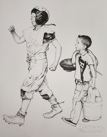 Norman Rockwell, Football Hero - C.1960S