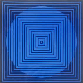 Victor Vaserely, Beta, 1959, Monograph On Paper, Framed