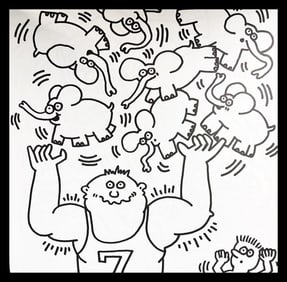 Keith Haring, Untitled Xi, Lithograph - 1985