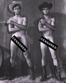 Bruce Bellas of Los Angeles Male Nude Study, 1950's - 7 (25) - 7.5"x9.5"