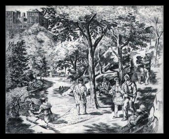 Harry Wickey, Central Park, 1939