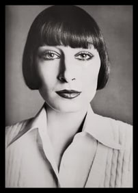 Richard Avedon, Anjelica Huston, Hair by Serge Lutens, New York studio, 1972