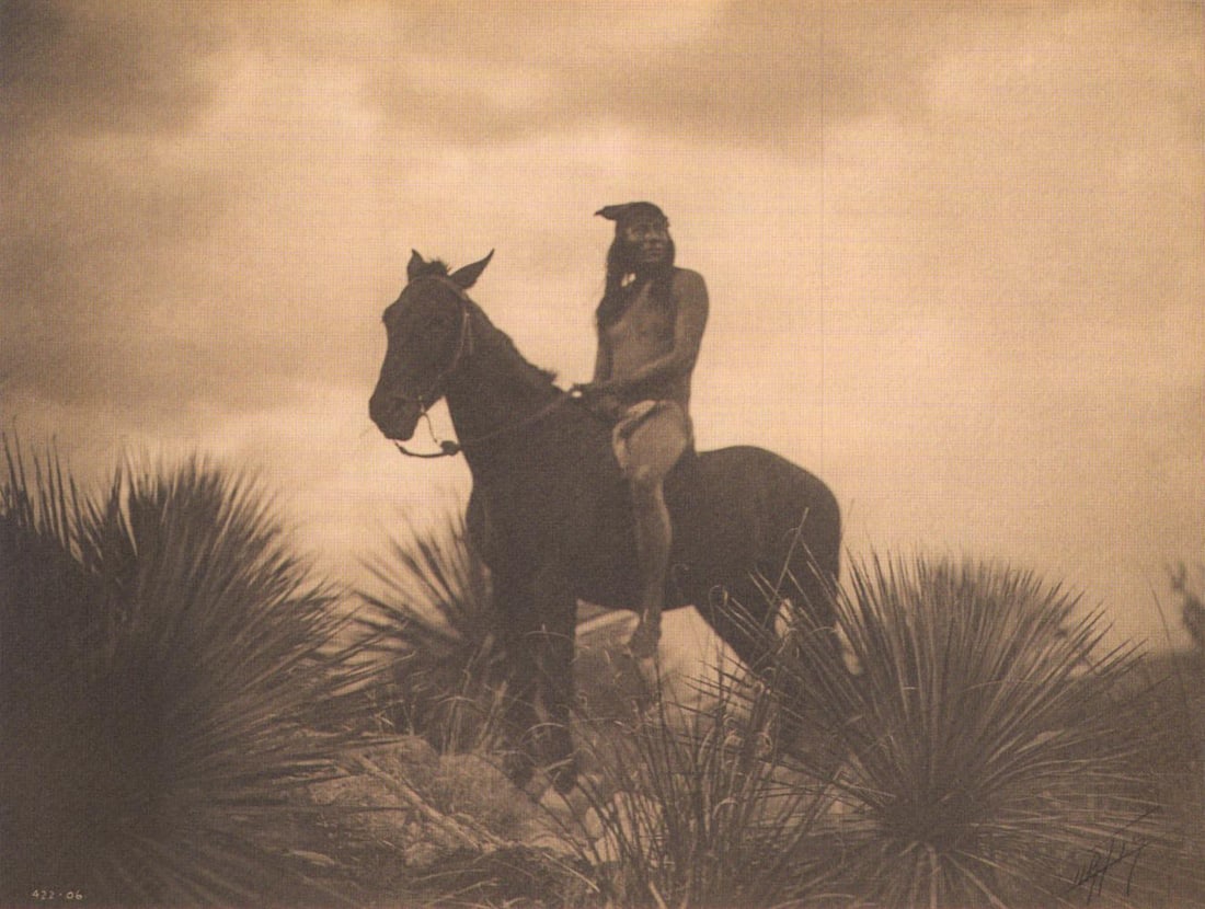 Edward S. Curtis, Plate 90 The Scout Apache, Ca, 1906 (1 of 1)