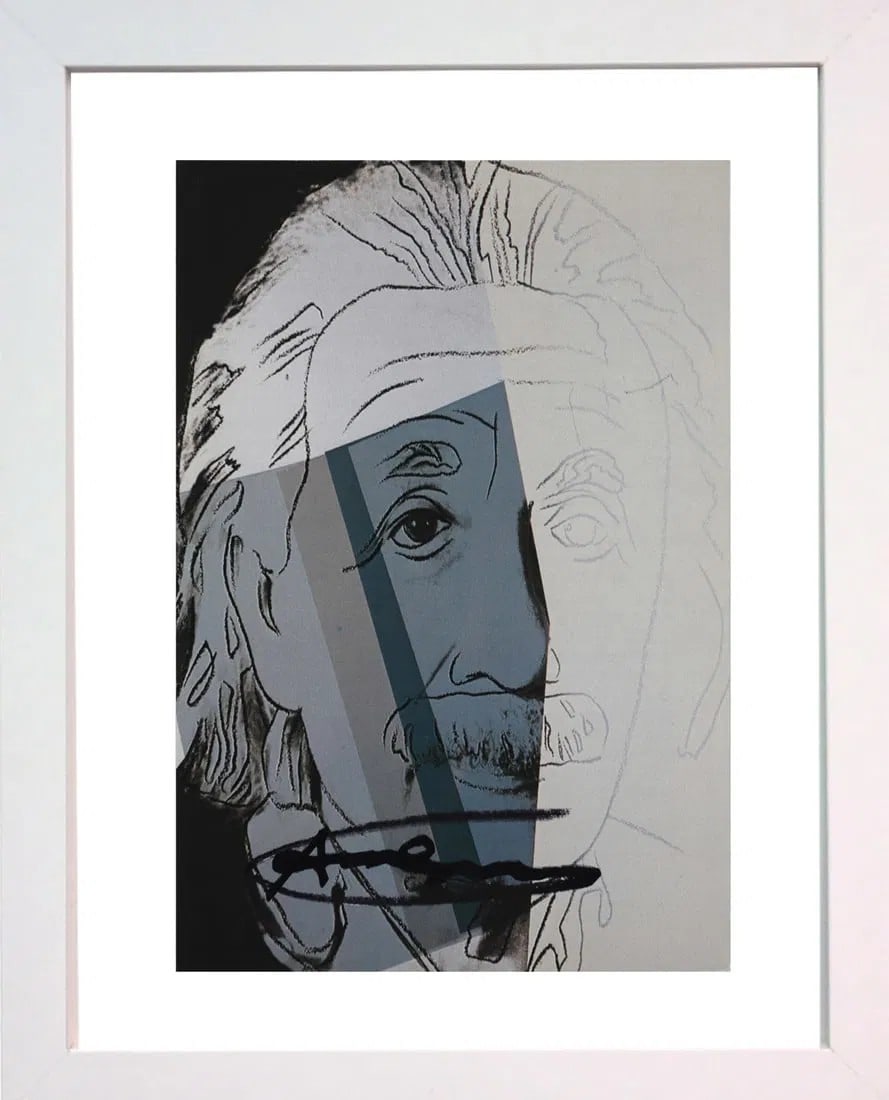 Andy Warhol 'Albert Einstein FS-229' from the Suite 10 important Jews Signed announcement (1 of 3)