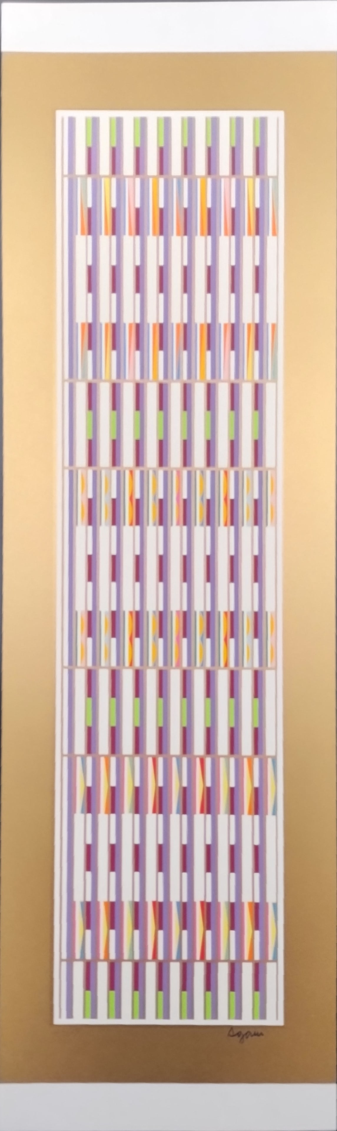 Yaacov Agam, Vertical Orchestration, Serigraph Signed Limited Edition Number 26/54 (1 of 3)