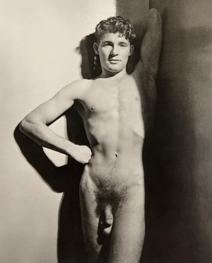 George Platt Lynes, Nude Man, 1938: Photographer: George Platt Lynes (American 1907 - 1955), Internationally renowned photographic artist, best known for portraiture, fashion, dance & nude studies. Title: Nude Man Date Of Negative: 1938
