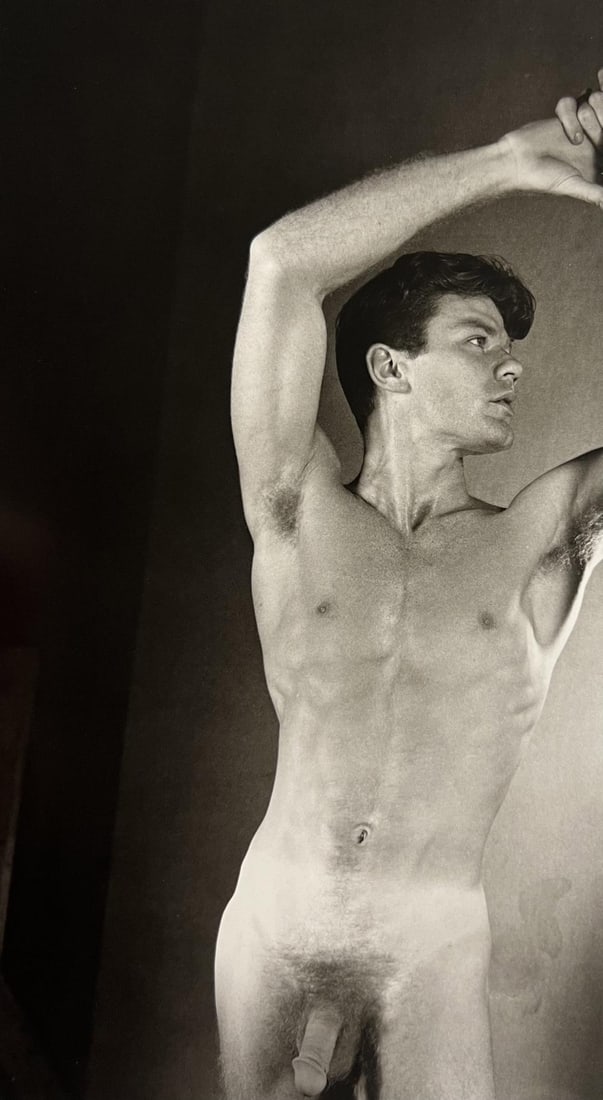 George Platt Lynes, Nude Man, 1950: Photographer: George Platt Lynes (American 1907 - 1955), Internationally renowned photographic artist, best known for portraiture, fashion, dance & nude studies. Title: Nude Man Date Of Negative: 1950