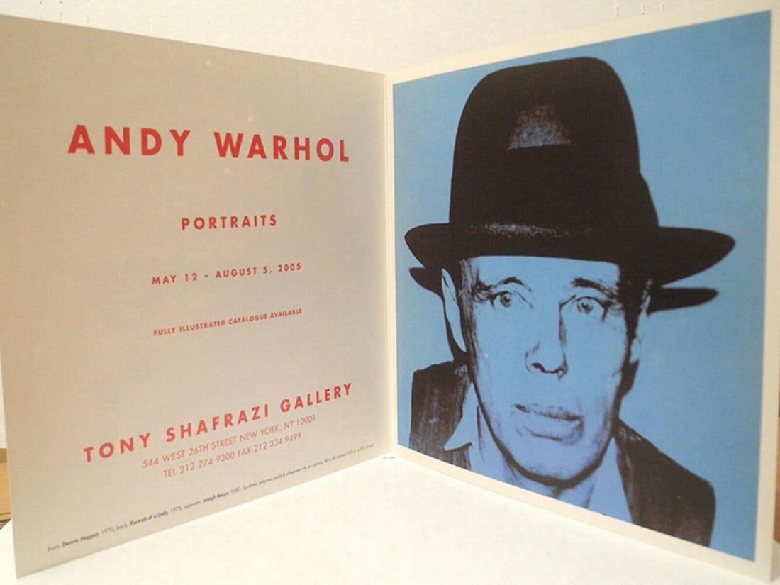 Andy Warhol, Portraits Tony Shafrazi 2005 Invitation Card (1 of 3)