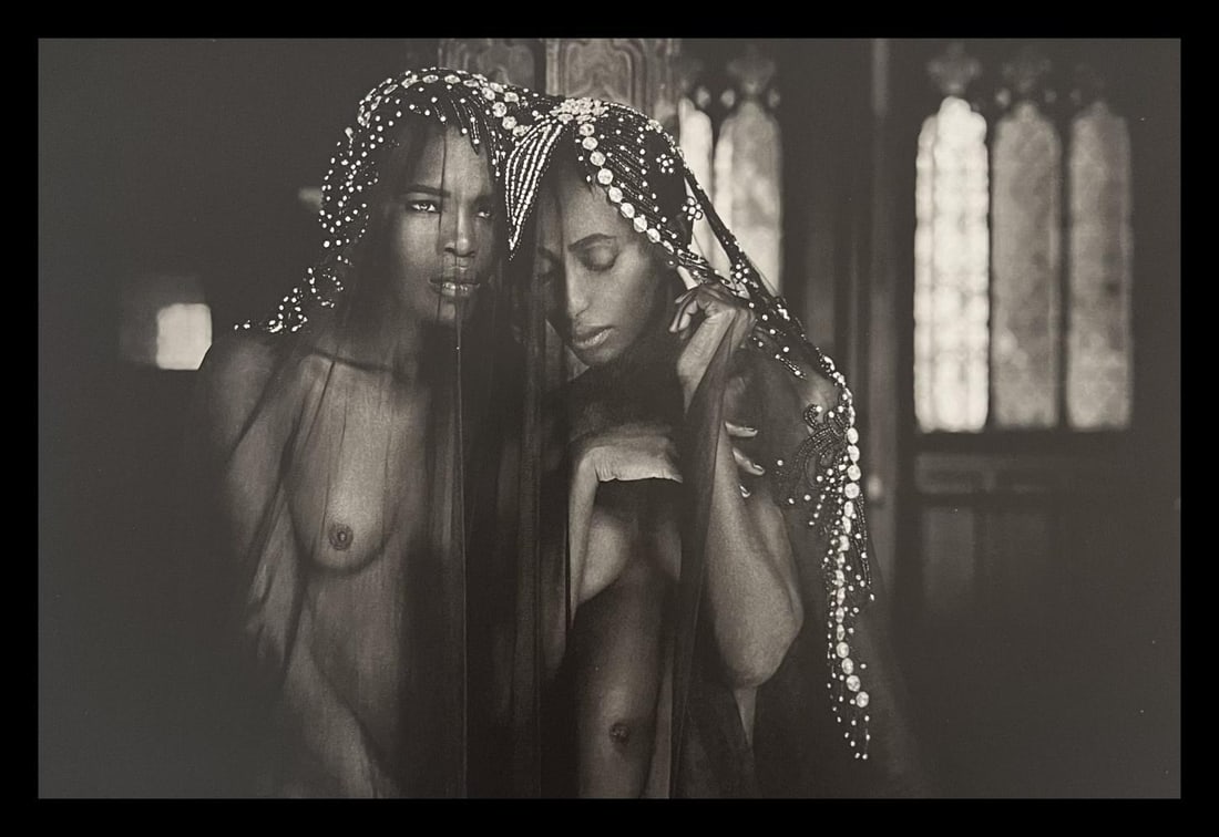 Marc Lagrange, Trompe L'oeil, 2000's: Photographer: Marc Lagrange was a Belgian photographer known for his nude portraits of female figures. Lagrange created dream-like and fantastical narrative pictures populated by beautiful nudes that