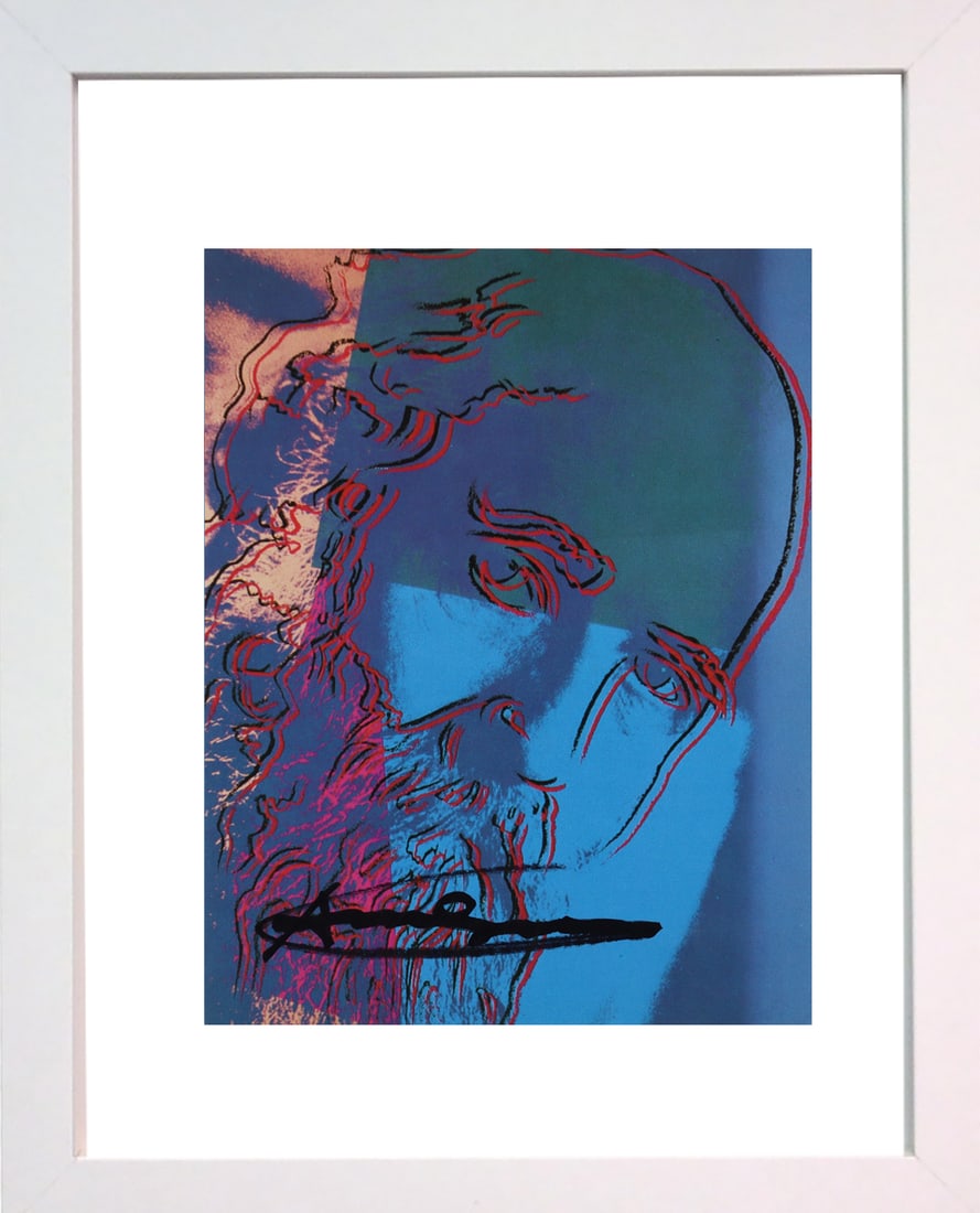Andy Warhol, 'Martin Buber (F. & S. 228)' Signed announcement From Ten Portraits Of Jews (1 of 5)