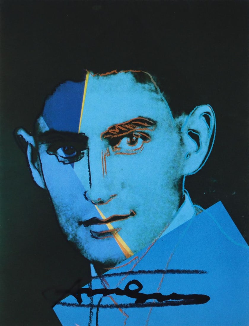Andy Warhol, 'Franz Kafka' FS-226 from the Suite 10 important Jews Signed announcement (1 of 5)