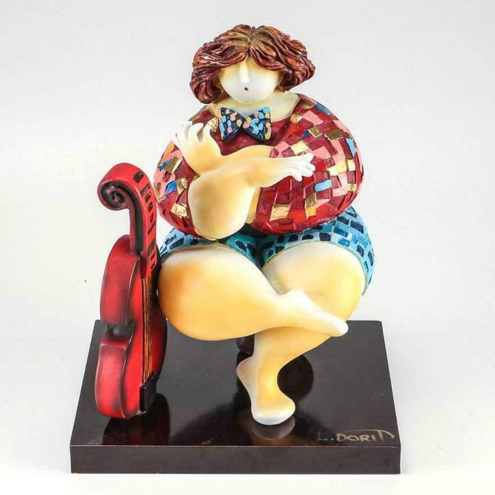 Dorit Levi, Peaceful Intermission, Sculpture, Hand Painted, Hand Signed (1 of 2)