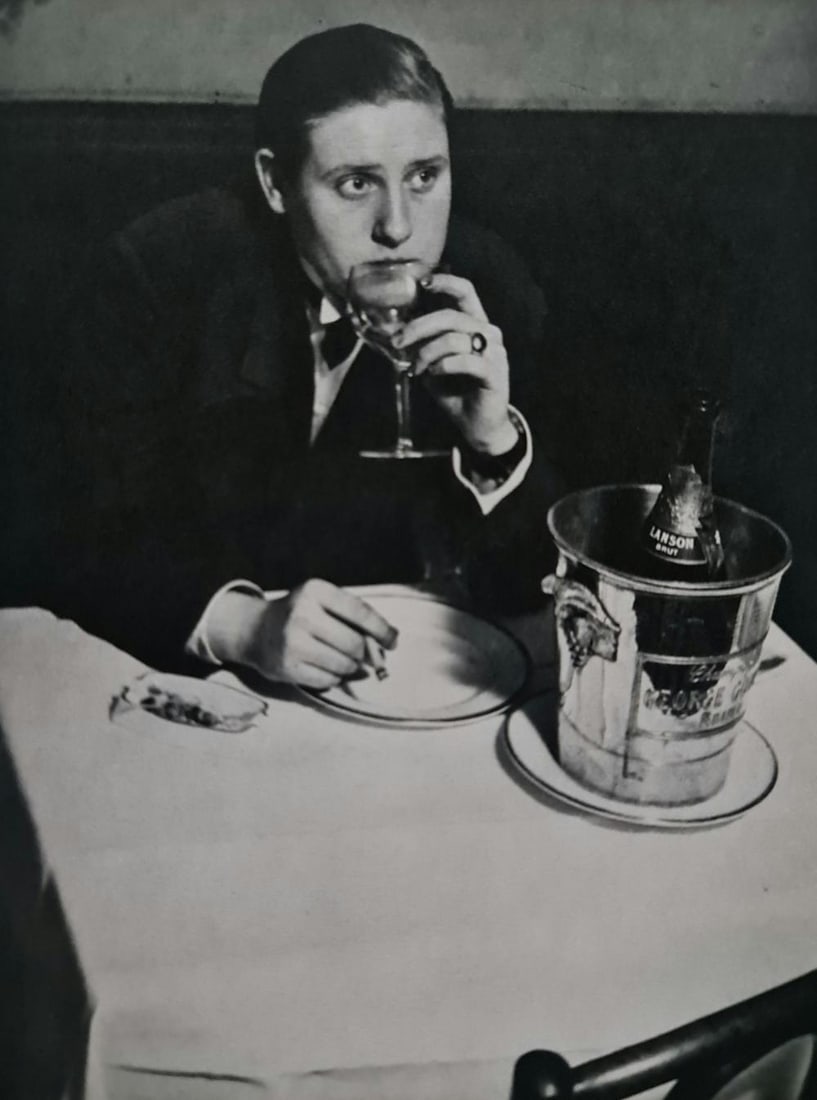 Brassai, Woman at le Monocle, Montparnasse, 1933: Photographer: Brassai (pseudonym of Gyula Halász, 1899 – 1984) - historically important Hungarian photographer, sculptor and filmmaker who rose to fame in France. Title: Woman at le Monocle, Montpa