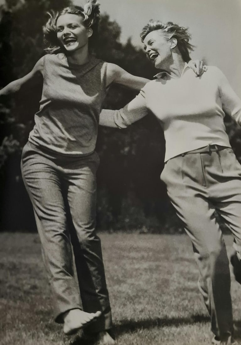 Michel Compte, Michelle Pfeiffer and Jessica Lange while making A Thousand Acres, Los Angeles, 1997: Photographer: Michel Comte (born 19 February 1954) is a Swiss artist, filmmaker, fashion and portrait photographer. Subject/Title: Frida Kahlo Date Of Negative: 1997 Type Of Print: Sheet Fed Photograv