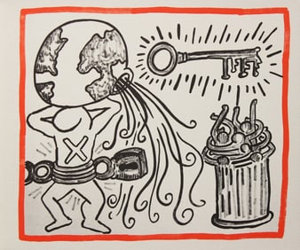 Keith Haring, 'Against All Odds', Limited Edition Lithograph, 1990