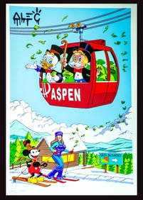 Alec Monopoly, 'Aspen Snow Day', Signed Limited Edition Lithograph