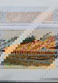 Christo, 'The Gates Collage', Signed Lithograph Poster, 1990
