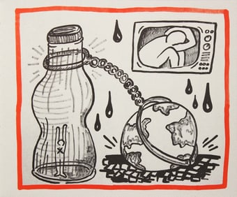 Keith Haring, 'Against All Odds', Limited Edition Lithograph, 1990