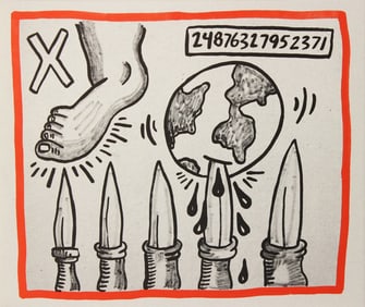 Keith Haring, 'Against All Odds', Limited Edition Lithograph, 1990