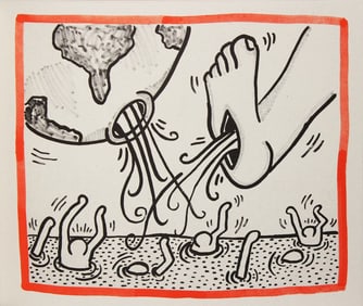 Keith Haring, 'Against All Odds', Limited Edition Lithograph, 1990