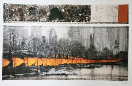 Christo, 'The Gates XXVI', Hand Signed Offset Lithograph, 2003