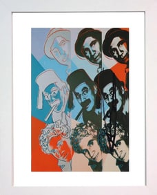 Andy Warhol 'Marx Brothers (FS II.232)' FROM THE SUITE 10 IMPORTANT JEWS 1980 Signed announcement