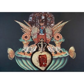 Salvador Dali, 'Les Diners De Gala Les Chairs Monarchiques', Signed Etching