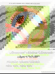 Frank Stella, Democratic National Convention 1980 Signed (Polar Coordinate Iv 1980)