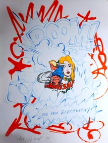 John Matos 'Crash', 'Raw Electricity', Signed Limited Edition, Serigraph