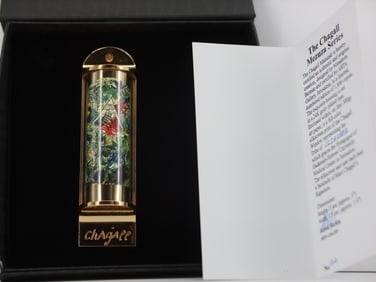 Marc Chagall, 'Issachar', 24K Gold Plated Limited Edition Mezuzah w/ Silkscreen