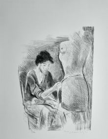 Raphael Soyer, Seamstress Ii - Black & White, Lithographs