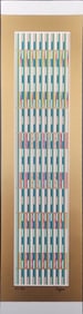 Yaacov Agam, Vertical Orchestration, Serigraph Signed Limited Edition Number Hc 8/18