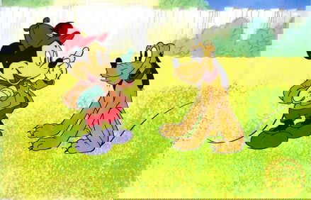 Disney, 'Mickey Mouse & Pluto - The Pointer', Limited Edition Animaion Sericel