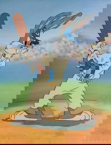 Warner Bros, Looney Tunes, Looney Tunes - Bugs Bunny Plays Baseball, Limited Edition Animation Cel