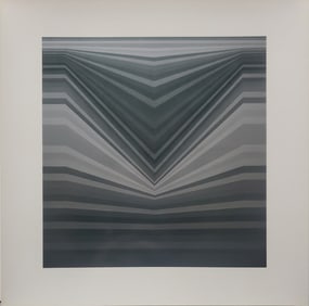 Victor Vaserely, Berc, 1967, Monograph On Paper, Framed