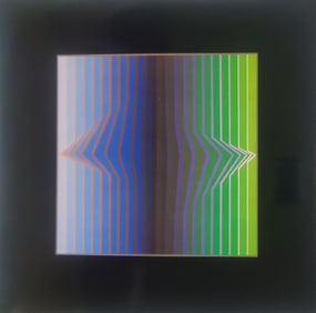 Victor Vaserely, Ilele-Iii, 1962-1968, Monograph On Paper, Framed