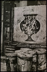 André Kertész, Aged sign, New York, 1966