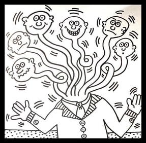 Keith Haring, Untitled V, Lithograph - 1985 -1