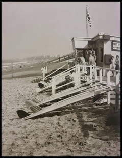 Leroy Grannis, Torrance Beach, 1964: Photographer: LeRoy Grannis (1917-2011) captured the early surf lifestyle of Southern California unlike any other of his generation. Subject/Title: Torrance Beach Date Of Negative: 1964 Type Of Print: