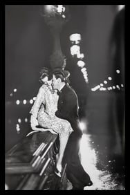 Richard Avedon, Carmen and Robin Tattersall, Evening dress by Dior, Pont Alexandre III, Paris, 1957