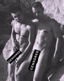 Bruce Bellas of Los Angeles Male Nude Study, 1950's - 7 (22) - 7.5"x9.5"