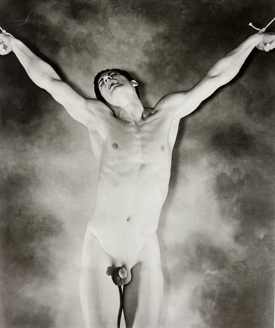 George Platt Lynes, Nude Man Hanged, 1940: Photographer: George Platt Lynes (American 1907 - 1955), Internationally renowned photographic artist, best known for portraiture, fashion, dance & nude studies. Title: Nude Man Hanged Date Of Negativ