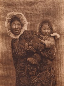 Edward S. Curtis, PLATE 49 Woman and Child Nunivak, CA, 1929