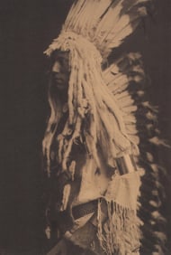 Edward S. Curtis, PLATE 53 Old Person Piegan, CA, 1900