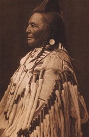 Edward S. Curtis, PLATE 55 Shot in the Hand Apsaroke, 1905