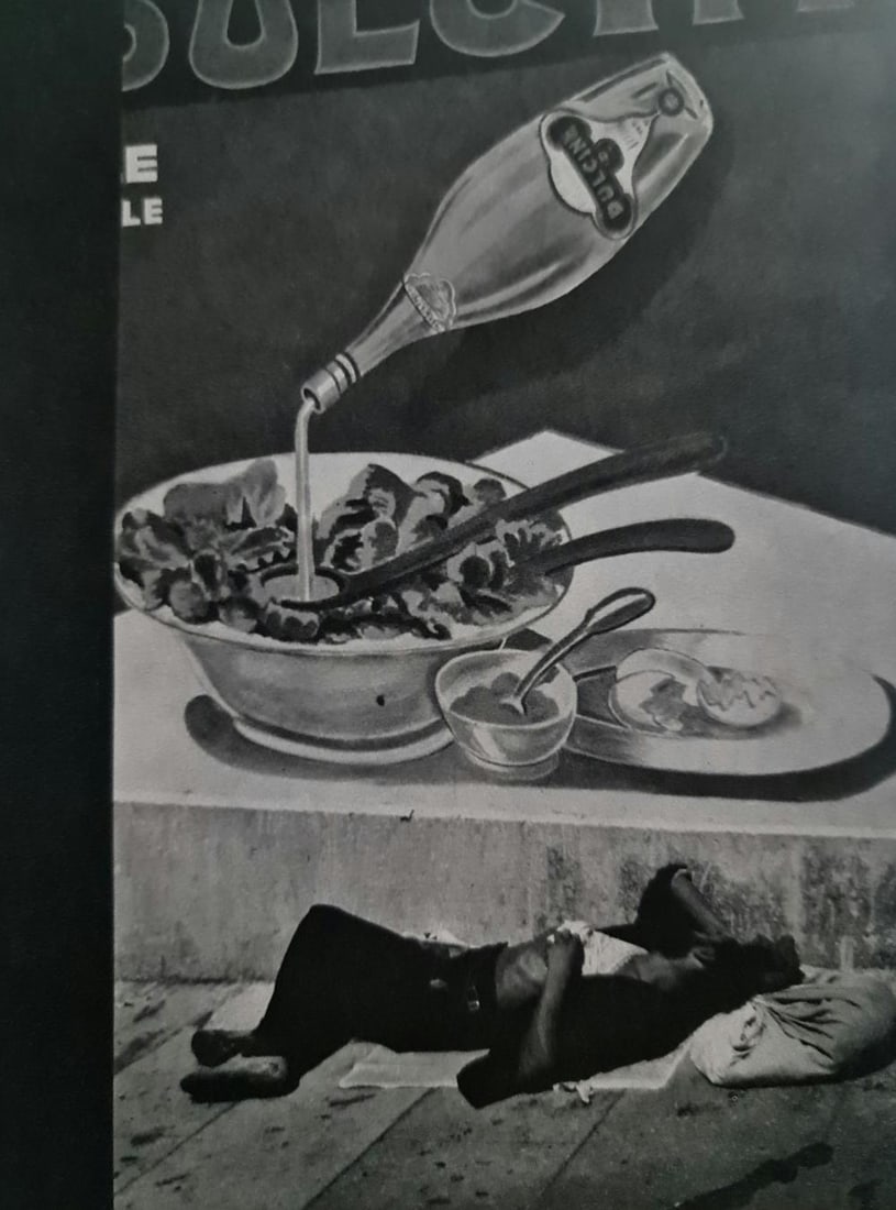 Brassai, Tramp in Marseille, 1937: Photographer: Brassai (pseudonym of Gyula Halász, 1899 – 1984) - historically important Hungarian photographer, sculptor and filmmaker who rose to fame in France. Title: Tramp in Marseille Type Of