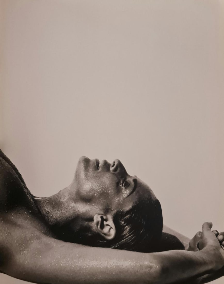 Michel Compte, film star Sonia Braga, 1991: Photographer: Michel Comte (born 19 February 1954) is a Swiss artist, filmmaker, fashion and portrait photographer. Subject/Title: Frida Kahlo Date Of Negative: 1991 Type Of Print: Sheet Fed Photograv