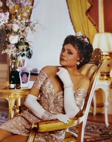 Anthony Barboza, Eartha Kitt, New York, New York, On the set of the movie Boomerang, 1992