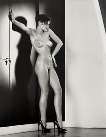 Helmut Newton, Sylvia In My Studio Paris, 1981
